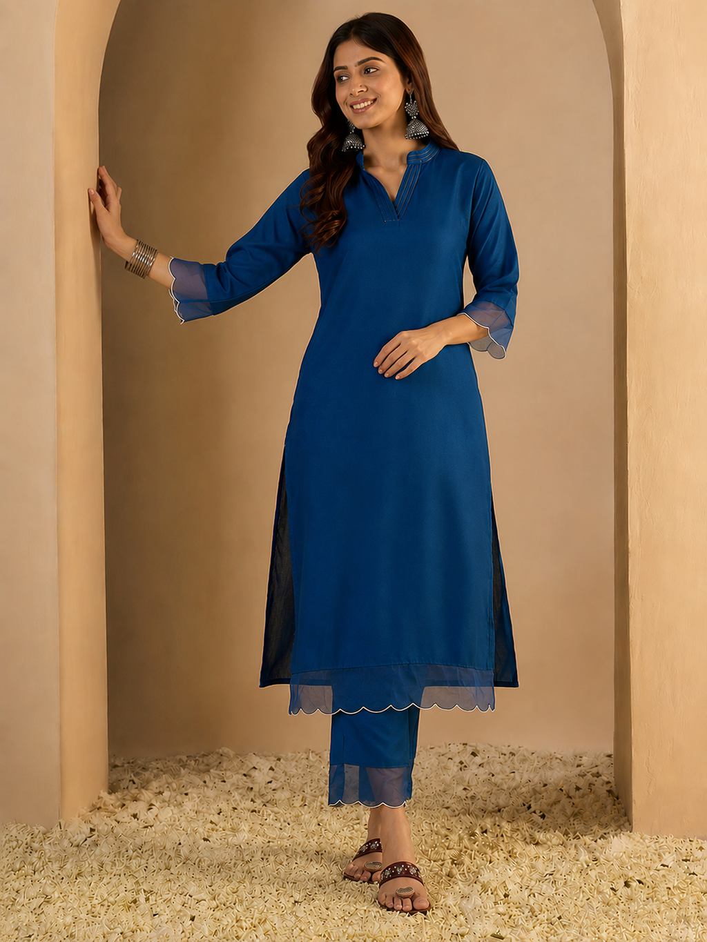 Women's Cotton Blend Two Piece Set