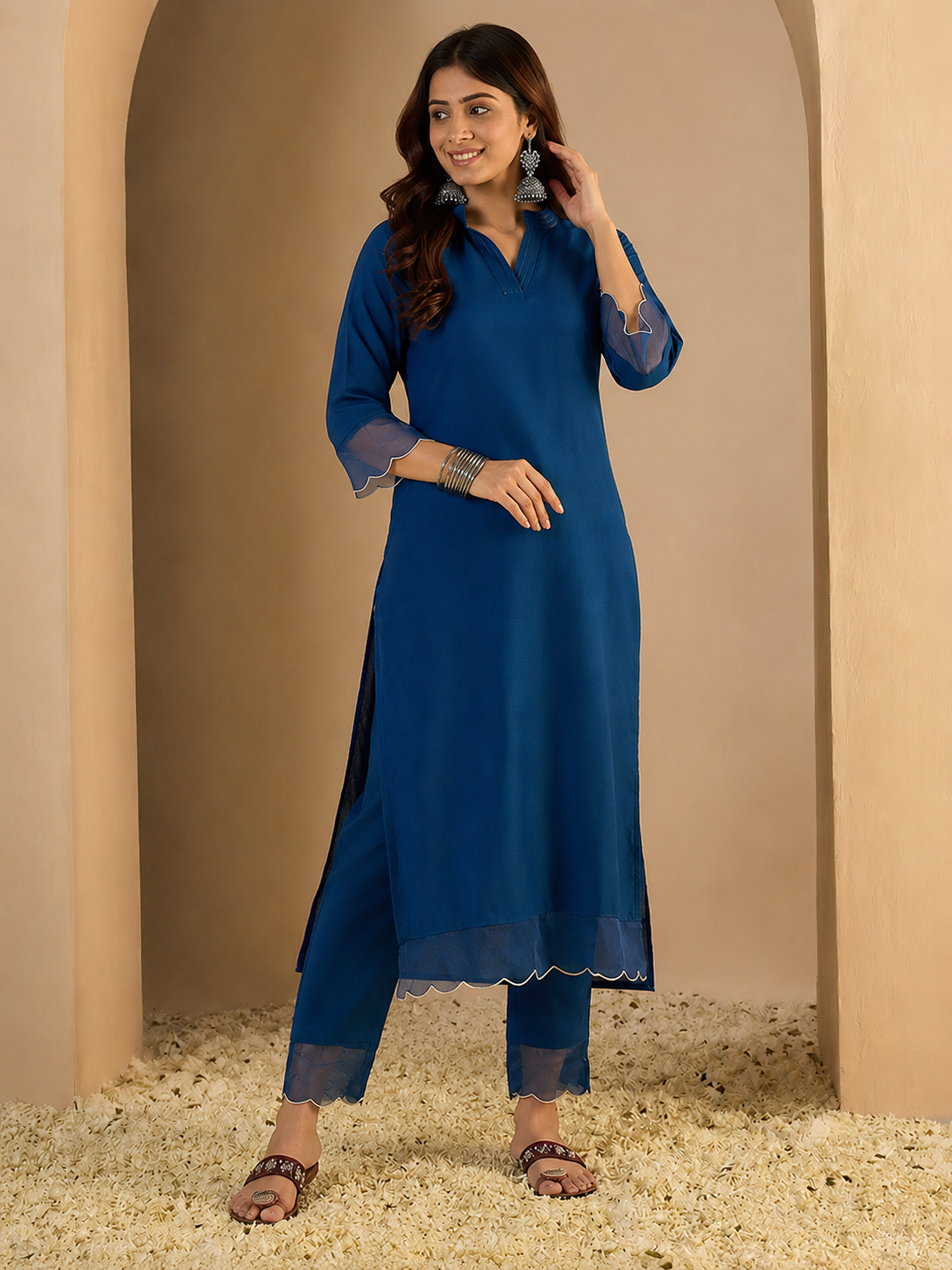 Women's Cotton Blend Two Piece Set