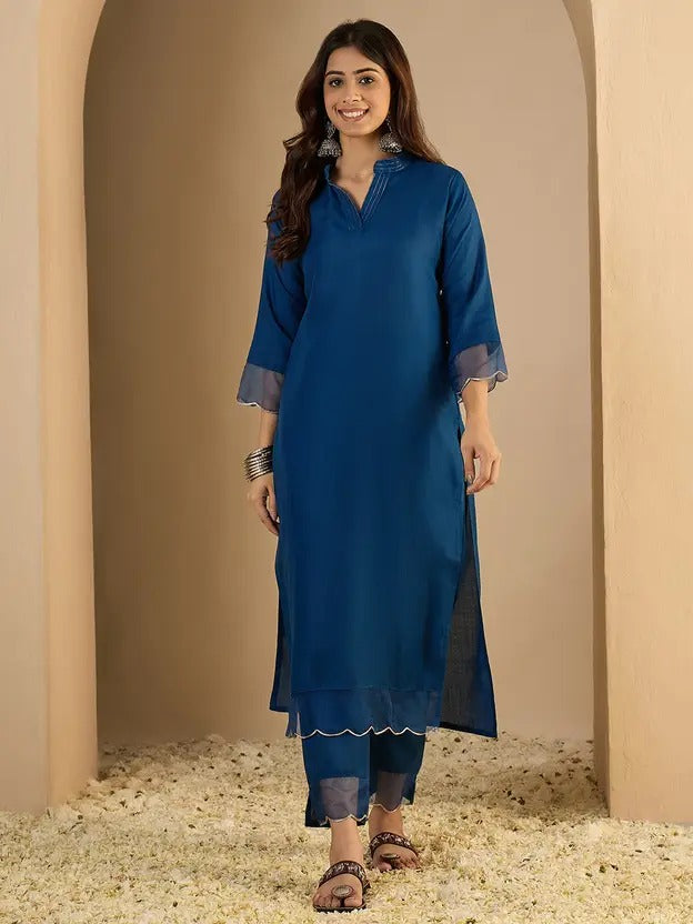 Women's Cotton Blend Two Piece Set