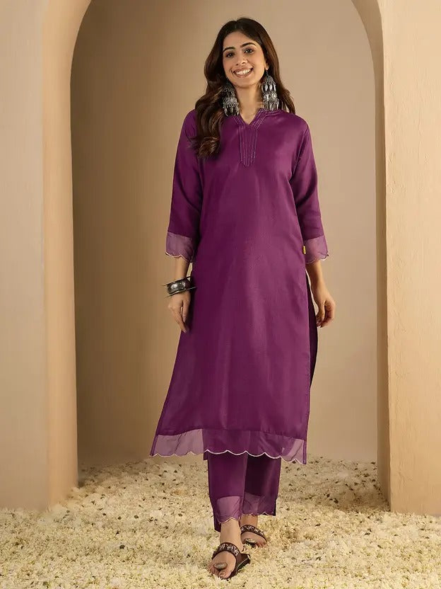 Women's Cotton Blend Two Piece Set