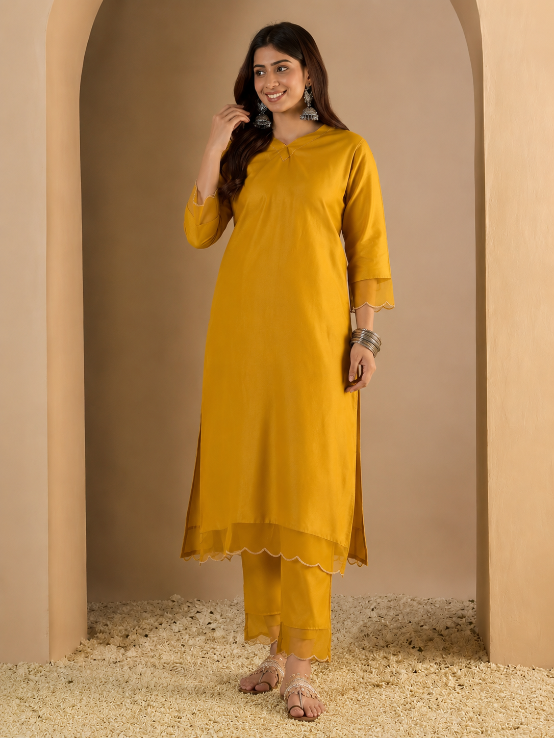 Women's Cotton Blend Two Piece Set