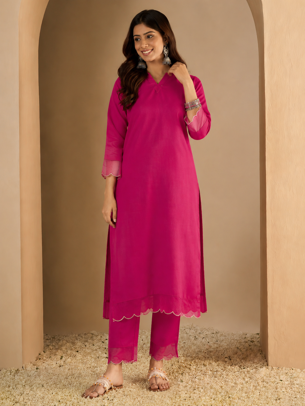 Women's Cotton Blend Two Piece Set