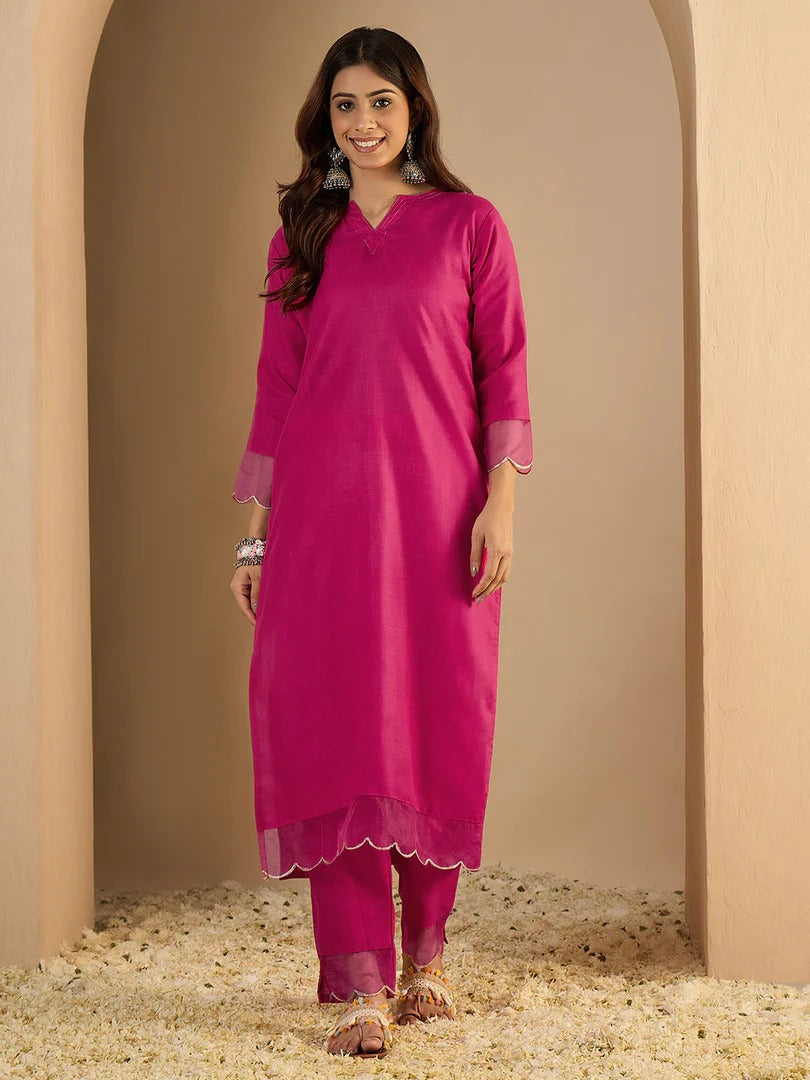 Women's Cotton Blend Two Piece Set