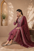 Rosewood Elegance Zora Silk Kurti Set