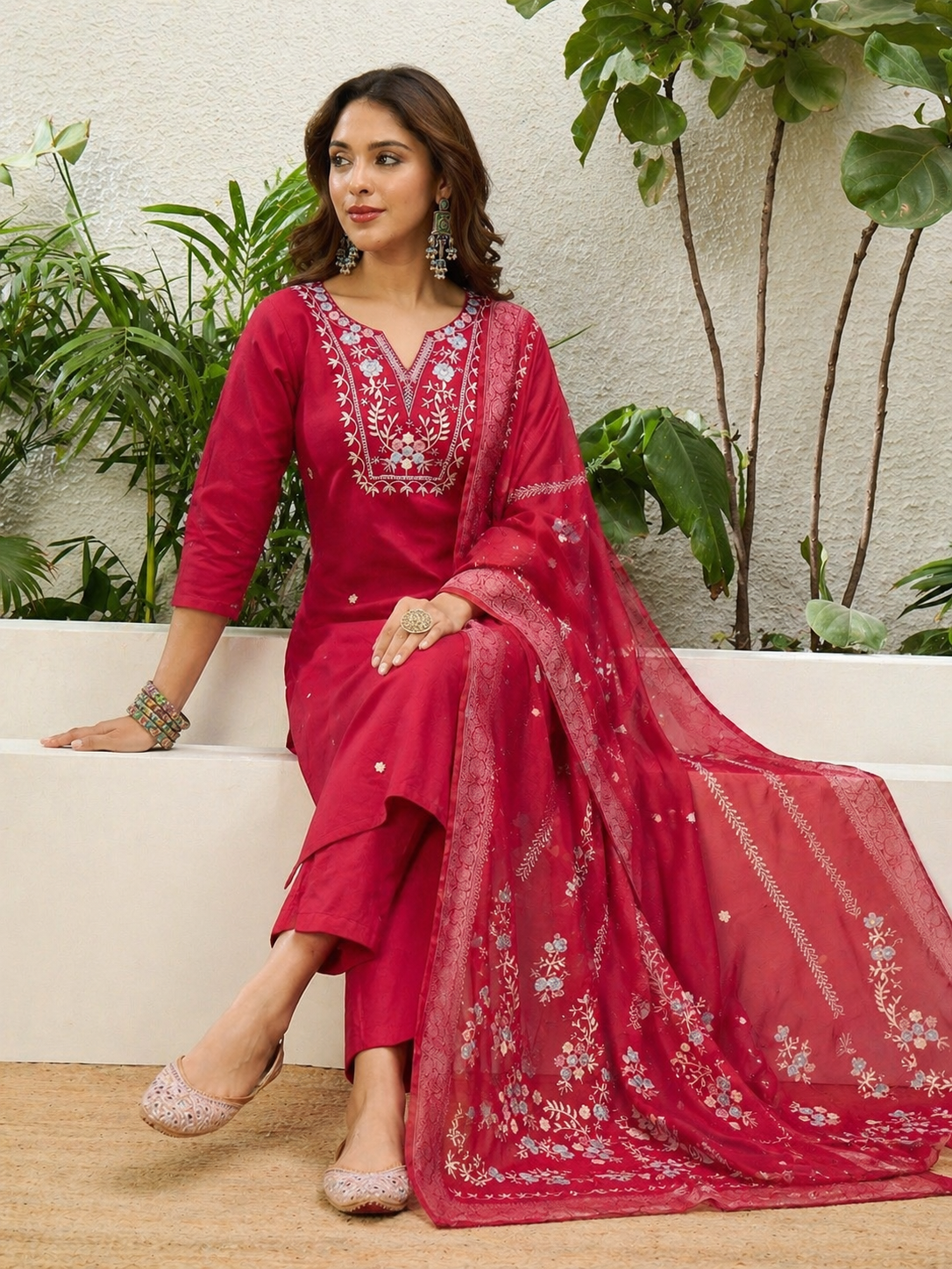Elegant Embroidered Kurta Set