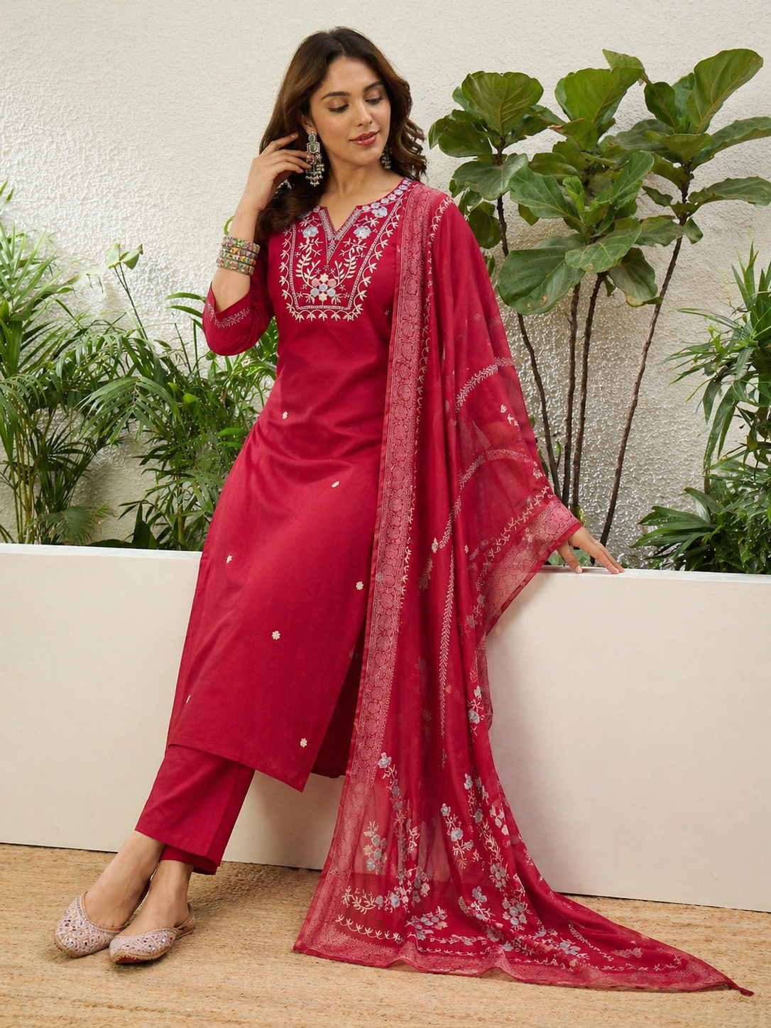 Elegant Embroidered Kurta Set