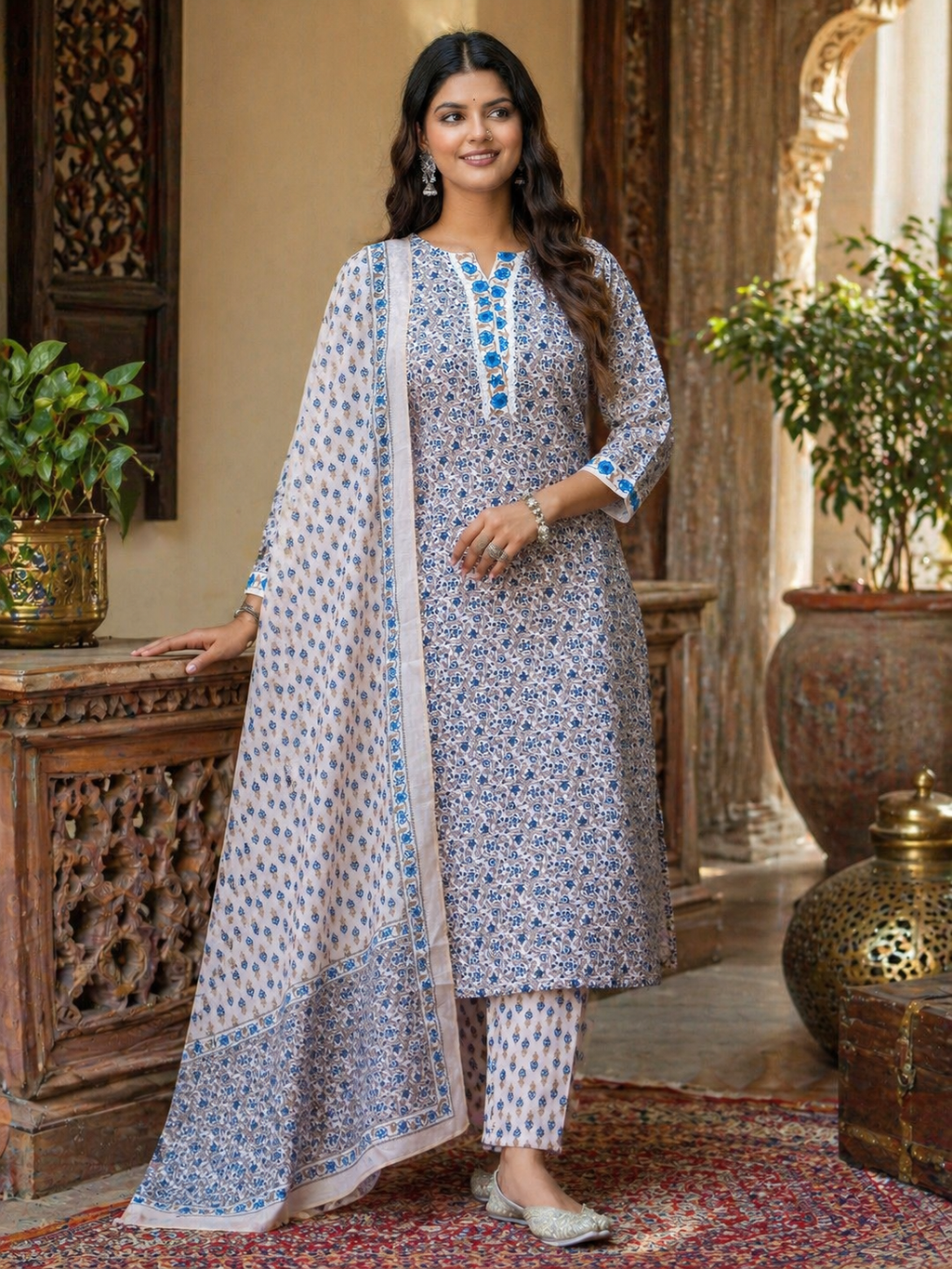 Classic Comfort Cotton Blend Kurta Se