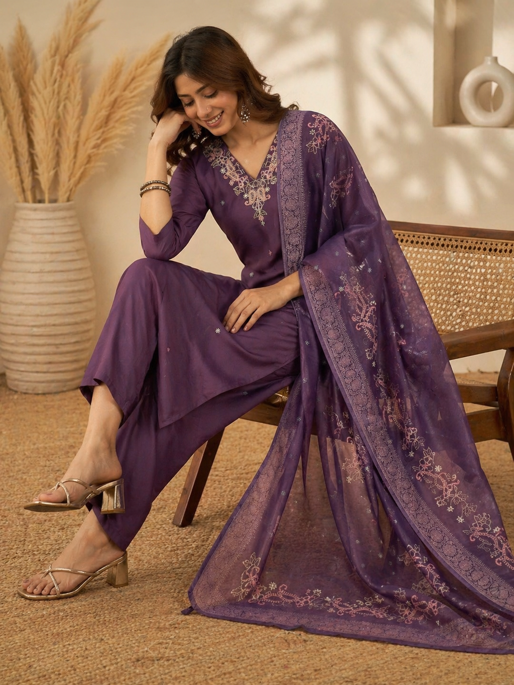 Timeless Zari Elegance Kurta Set