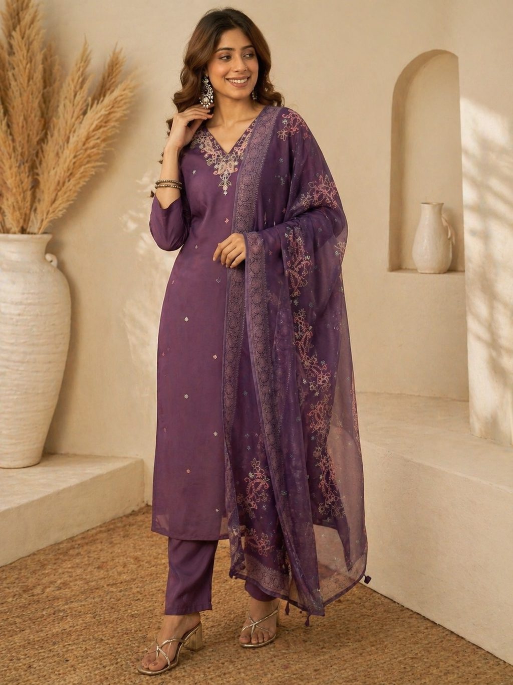 Timeless Zari Elegance Kurta Set