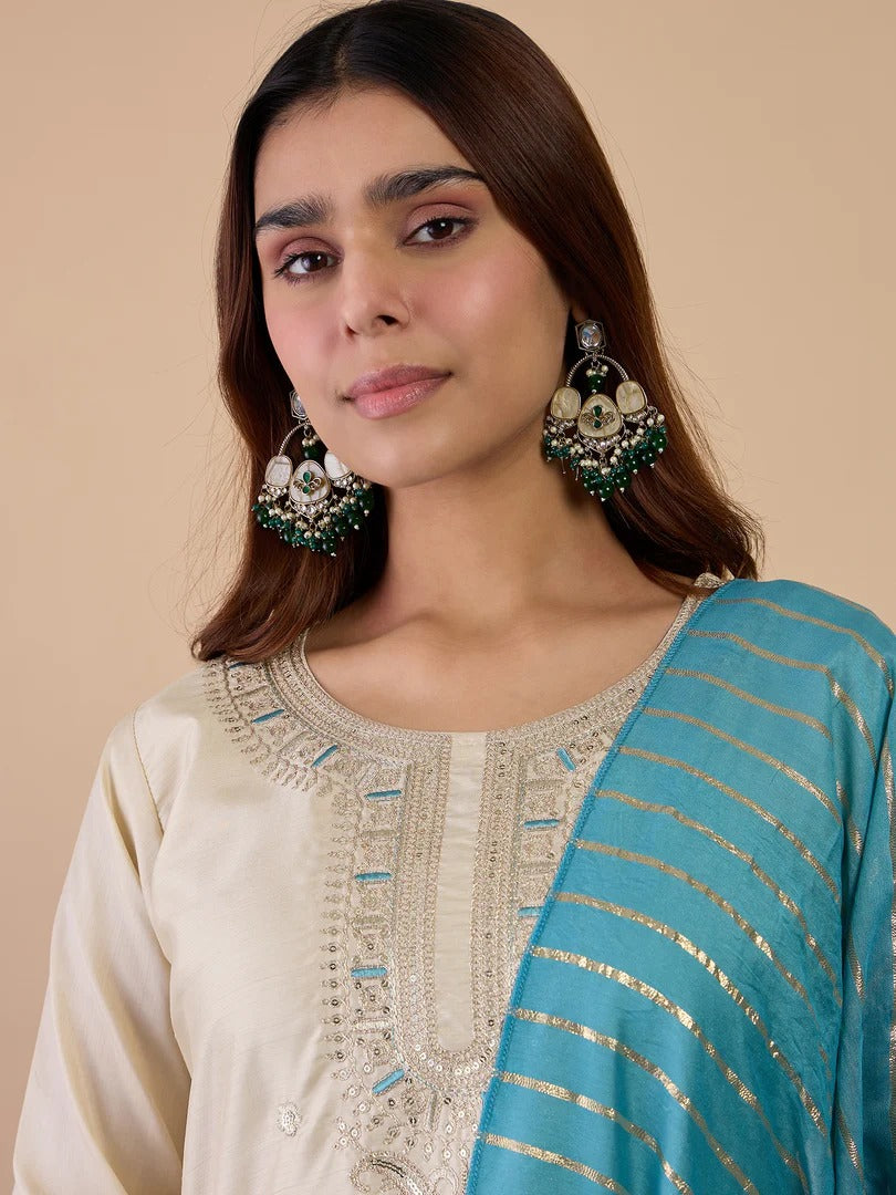 Royal Zora Silk Kurti Set
